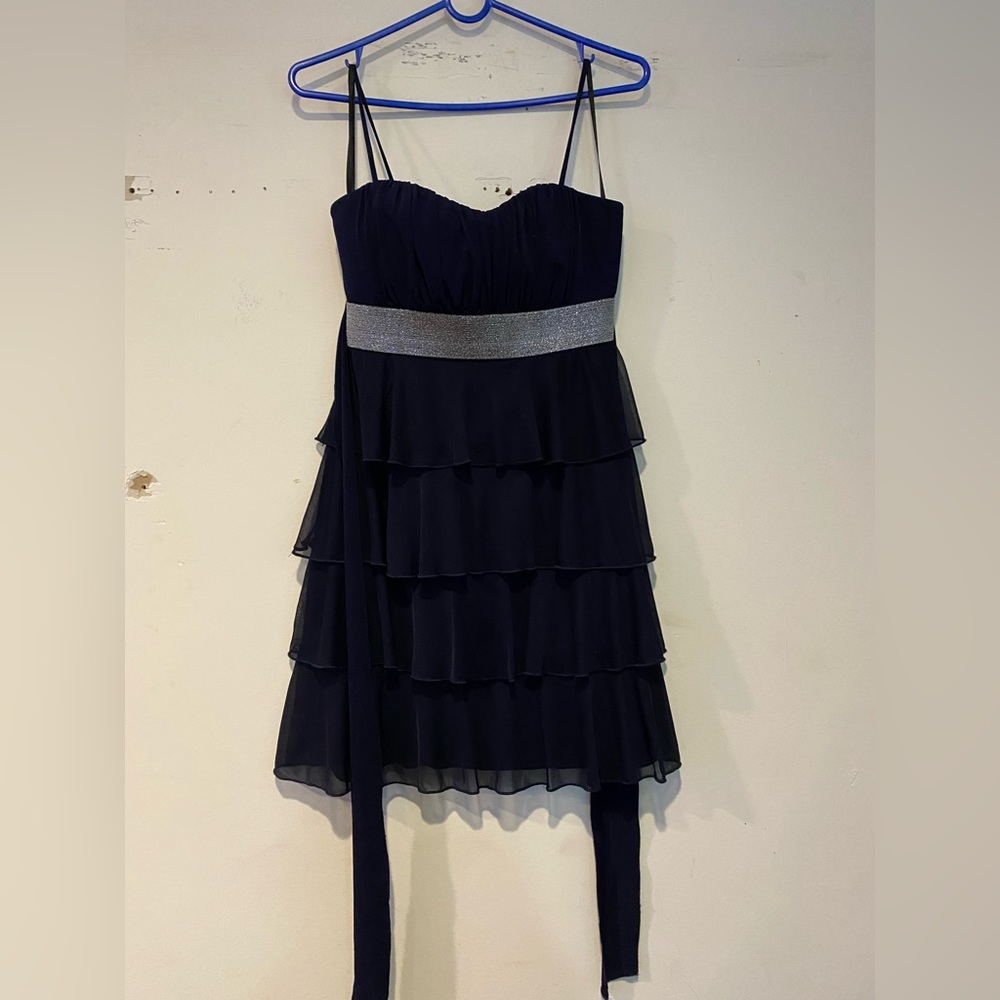 Navy blue mini dress